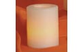 4" Round Pillar Battery Operated Flameless Candle - White