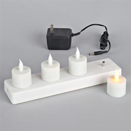 Candle Battery Operated on Votive Candle   4 Pack   White Candle   Battery Operated Led Candles