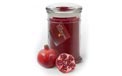 Battery Operated Flameless Scented LED Candle - 22oz. Glass Jar - Pomegranate - CG8POM