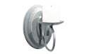 Antique Pewter Single Metal Wall Sconce Battery Operated Flameless Candle Holder - 30100-AP