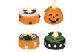Halloween Theme Battery Operated LED Tea Light Flickering Flameless Candle Set - 4 Pack - 36331-SET
