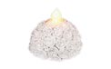 White Rose Battery Operated LED Tea Light Flickering Flameless Candle Set - 4 Pack