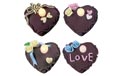 Hearts Battery Operated LED Tea Light Flickering Flameless Candle Set - 4 Pack