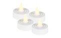 4 Pack White LED Flickering Flame Tea Lights   904668
