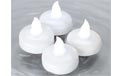 LED Battery Operated Water-Activated Floating Tea Light Set - (4) White LED Candles - GC34505