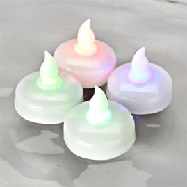 Candle Battery Operated on Light Set    4  Color Changing Led Candles   Battery Operated Candles