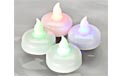 LED Battery Operated Water-Activated Floating Tea Light Set - (4) Color Changing LED Candles - GC34506