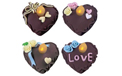 Hearts Battery Operated LED Tea Light Flickering Flameless Candle Set - 4 Pack - 36334