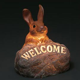 Bunny Rabbit Garden Glow Light - Garden Glow Lights &amp; Light-Up Figurines