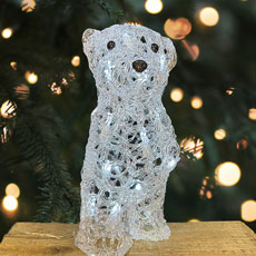 LED Acrylic Polar Bear - Cool White KM491031-PB
