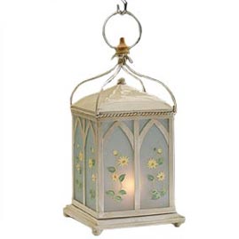 Conservatory Style Battery Operated Flameless Candle Garden Lantern - Battery Powered Candle Lanterns