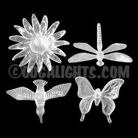 MOONRAYS Solar Powered LED Pathway Stake Light Set - 4 pc. - LED Stake &amp; Pathway Lights