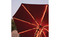 Patio Table Umbrella LED Rope Light Strand Set - Cool White - 8 Strands