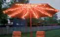 Patio Table Umbrella Mini LED String Light Strand Set - Cool White - 8 Strands