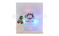Christmas Holiday Fun Picture Frame - Multi-Color LED Lights - 3.5" W x 4.25" H - Snowman