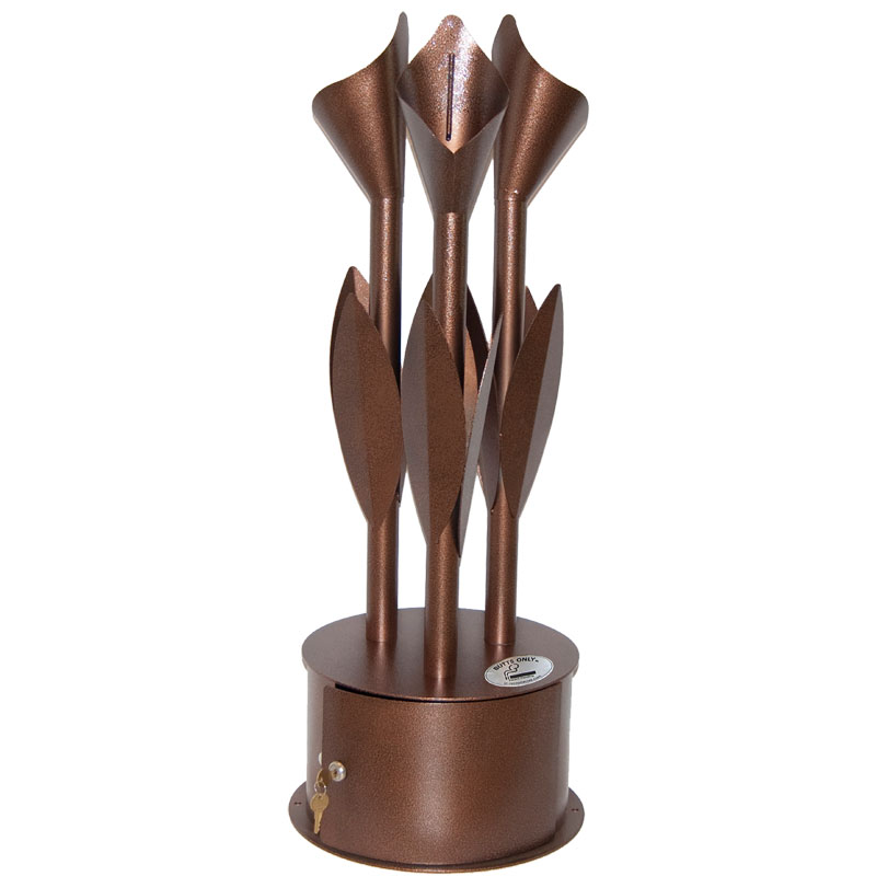 Triple Lily Outdoor Smoking Receptacle