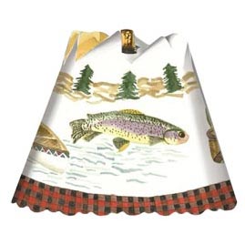 Trout Lodge Revolving Spin Shade Night Light - Revolving Decorative Lamp Shades