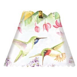Watercolor Hummingbirds Revolving Spin Shade Night Light - Revolving Decorative Lamp Shades
