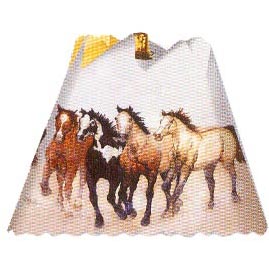 Galloping Horses Revolving Spin Shade Night Light - Revolving Decorative Lamp Shades