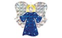 17" H x 14" W Holographic Christmas Angel Window & Yard Art - 35 Mini Lights - BS-88500