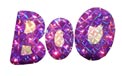16.5" W x 12" H Holographic BOO Sign Yard Art - 20 Clear Light Bulbs