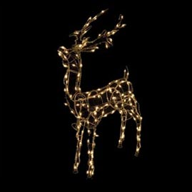 48" Standing Buck Wire Mesh Yard Light - Christmas Yard Lights &amp; Figurines