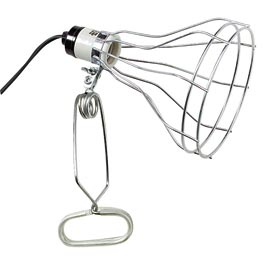 8.5" Heavy Duty 150 Watt Clamp Lamp w/ Wire Guard - Lamp Reflectors &amp; Shades