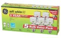 GE Energy Smart™ Compact Fluorescent (CFL) Spiral Light Bulbs - Soft White - 60 Watt - 5 Pack 510263