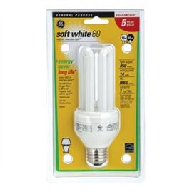 GE Energy Smart™ Compact Fluorescent Light Bulb - Triple Biax - Soft White - 60 Watt - Energy Saving Light Bulbs