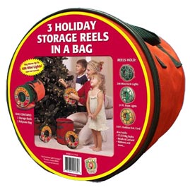 St. Nick's Choice [92435] Wrap-N-Roll String Light Storage Reels w/ Bag - 3 Pack - String Light Storage &amp; Reels
