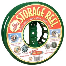 St. Nick's Choice [92100] Wrap-N-Roll Christmas String Light Strand Storage Reel - 8.5" - Light Strand &amp; Power Cord Reels