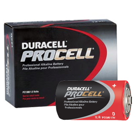 12 Pack Duracell PROCELL [PC1300] Alkaline Batteries - Size "D" - String Lights Batteries
