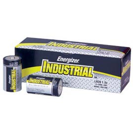12 Pack Energizer EN95 D Industrial Alkaline Battery - String Lights Batteries