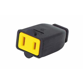 Cooper Wiring [SA155] Polarized Standard Grade Thermoplastic Cord Connector - Power Cords &amp; Plugs