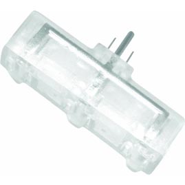 3 Tap Lighted Grounded Outlet - Clear - Power Cords &amp; Plugs