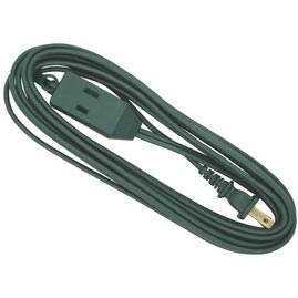 12' Christmas Tree Light Extension Power Cord - 16/2 - 3-outlet Tap - Extension Cords &amp; Plugs
