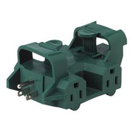Woods Outdoor 5-Outlet Adapter - Power Cords &amp; Plugs