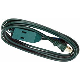 6' Christmas Tree Light Extension Power Cord 16/2 3outlet Tap