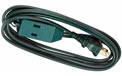 6' Christmas Tree Light Extension Power Cord - 16/2 - 3-outlet Tap