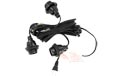 Indoor Triple Socket Lantern Light Strand Set - Black Wire - 43" Spacing - AIS-BK3