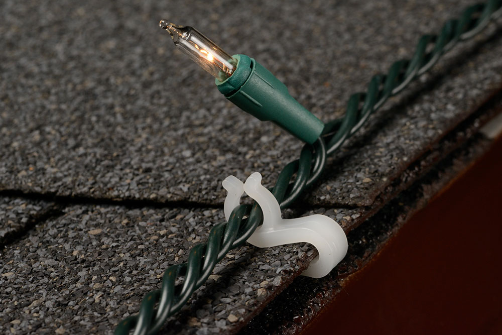 Mighty Light Clip String Light Holders - 100 Pack