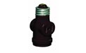 Leviton [8751403] Single Light Socket 2 Outlet Adapter - Brown