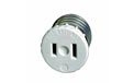 Leviton [875125W] Medium Base Socket 2-Prong Oulet Adapter - Pair