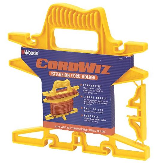 Woods [3202] Cordwiz Extension Cord Holder Light Strand & Power Cord