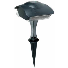 Outdoor Power Stake w/ Digital Timer &amp; Photo Cell - 6 Grounded Outlets - Remote Controls &amp; Timers