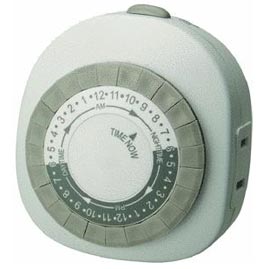 Woods [59419] Indoor 24-Hour Mechanical Light Timer - 2 Pack - Light &amp; Lamp Power Timers