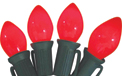 Replacement C7 Stringlight Bulbs - 4 Pack - Ceramic Red - 900354