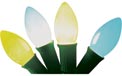 Replacement C7 Stringlight Bulbs - 4 Pack - Ceramic Multi-Color