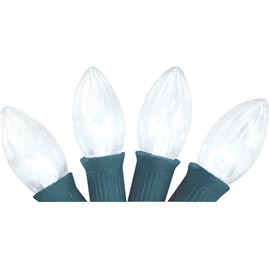 Replacement C9 Stringlight Bulbs - 4 Pack - Transparent Clear - String Lights Accessories