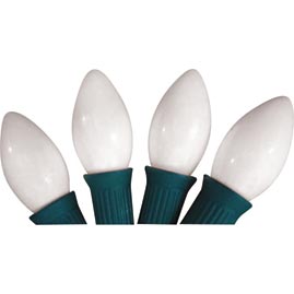 Replacement C9 Stringlight Bulbs - 4 Pack - Ceramic White - String Lights Accessories